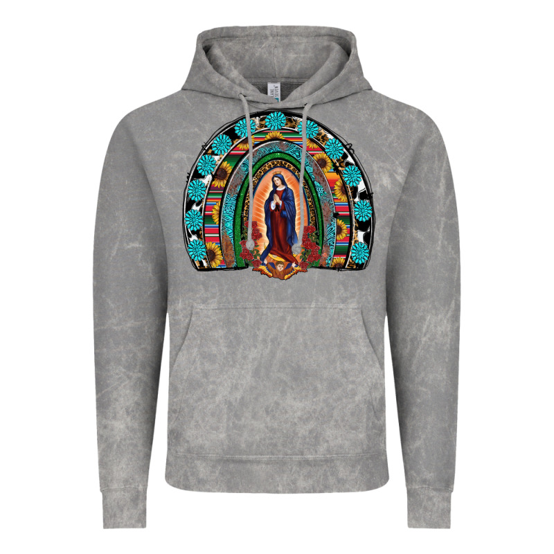 Lady Of Guadalupe Rainbow Vintage Hoodie by RanaPortraitStore | Teevron