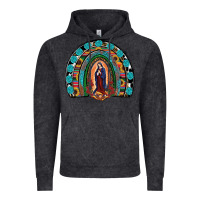 Vintage Black Lady Of Guadalupe Rainbow Vintage Hoodie - RanaPortraitStore