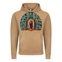Vintage Camel Lady Of Guadalupe Rainbow Vintage Hoodie - RanaPortraitStore