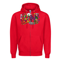 Red RN Registered Nurse Mardi Gras Zipper Hoodie - LillyAllenDesigns