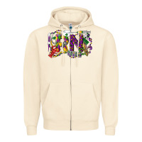 Sandshell RN Registered Nurse Mardi Gras Zipper Hoodie - LillyAllenDesigns