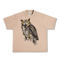 Burro Great Horned Owl Urban Heavy Tee - LillyAllenDesigns