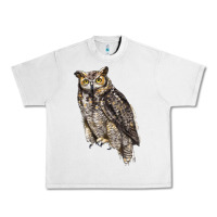 Lunar Rock Great Horned Owl Urban Heavy Tee - LillyAllenDesigns