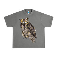 Tornado Great Horned Owl Urban Heavy Tee - LillyAllenDesigns