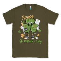 Army Green happy st. patrick's day Classic Tee - MaliasSmallBusiness