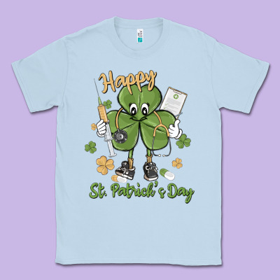 Happy St. Patrick's Day Classic Tee Designed By Maliassmallbusiness
