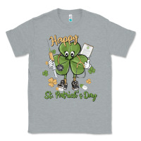Heather Grey happy st. patrick's day Classic Tee - MaliasSmallBusiness