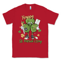 Red happy st. patrick's day Classic Tee - MaliasSmallBusiness