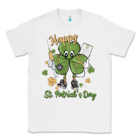 White happy st. patrick's day Classic Tee - MaliasSmallBusiness