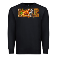 Black Love with Turkey Premium Sweatshirt - texasbilliewilder
