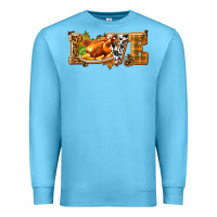 Ocean Blue Love with Turkey Premium Sweatshirt - texasbilliewilder