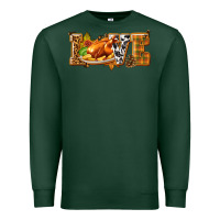Sports Green Love with Turkey Premium Sweatshirt - texasbilliewilder