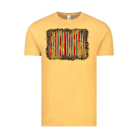 Vintage Mustard christmas reindeers leopard background Vintage Tee - BarkalooDesign