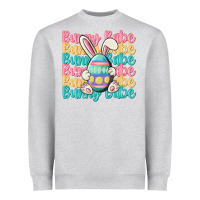 Heather Grey bunny babe Heavyweight Sweatshirt - MaliasSmallBusiness