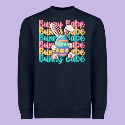 Bunny Babe Heavyweight Sweatshirt Designed By Maliassmallbusiness