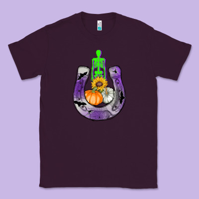 Horseshoe Halloween Classic Tee Designed By Adodesignshop