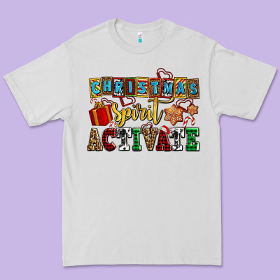 Christmas Spirit Activate Premium Tee Designed By Adodesignshop
