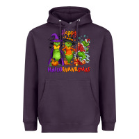 Plum Happy Hallothanksmas Heavyweight Hoodie - NancyCooperArtShop