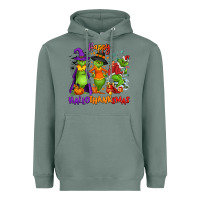 Sage Happy Hallothanksmas Heavyweight Hoodie - NancyCooperArtShop