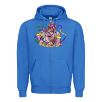 True Royal Mardi Gras pig Zipper Hoodie - LillyAllenDesigns
