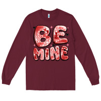 Burgundy be mine Long Sleeve Tee - MaliasSmallBusiness