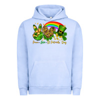 Pigment Grape Ice Peace love St. Patrick's Day Urban Hoodie - OliviaCreatesArt