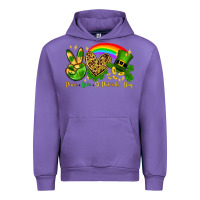 Tulip Peace love St. Patrick's Day Urban Hoodie - OliviaCreatesArt