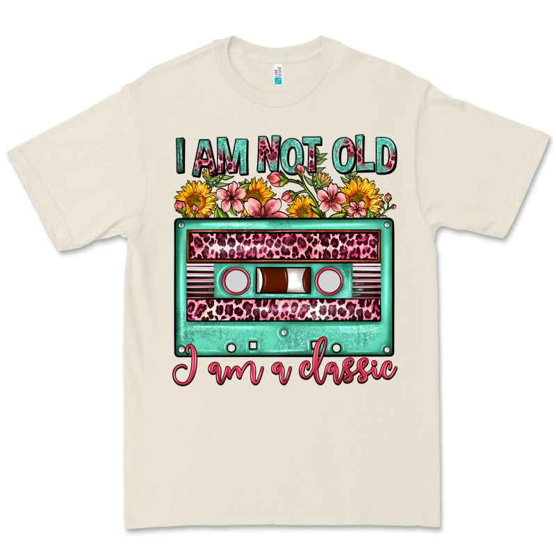 I Am Not Old I Am A Classic Sunflower Floral Casse Premium Tee by FaDigitalArtStudio | Teevron