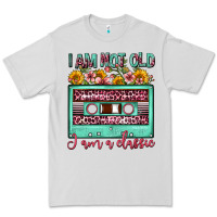 Dove Grey i am not old i am a classic sunflower floral casse Premium Tee - FaDigitalArtStudio