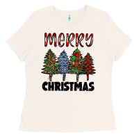 Bone merry christmas trees Ladies Tee - RanaPortraitStore