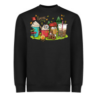 Black camp coffee drink Heavyweight Sweatshirt - MaliasSmallBusiness