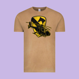 1st Cavalry Division Chopper Helicopter Air Cav Vintage Tee Designed By Jasminsmagicworld
