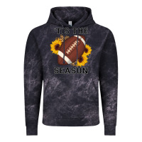 Cloud Black tis the season football sunflower Vintage Hoodie - AdoDesignShop