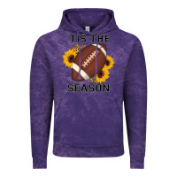 Cloud Purple tis the season football sunflower Vintage Hoodie - AdoDesignShop