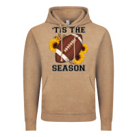 Vintage Coffee tis the season football sunflower Vintage Hoodie - AdoDesignShop