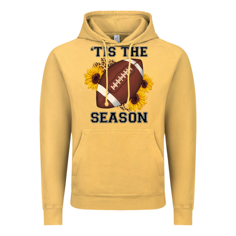Tis The Season Football Sunflower Vintage Hoodie by AdoDesignShop | Teevron