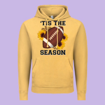 Tis The Season Football Sunflower Vintage Hoodie Designed By Adodesignshop