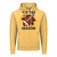 Vintage Mustard tis the season football sunflower Vintage Hoodie - AdoDesignShop