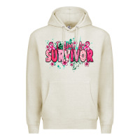 Oatmeal Heather I am a survivor Cancere Awareness Premium Hoodie - HowdyJamesFarm