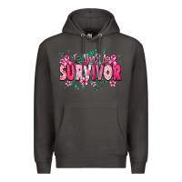 Smoke I am a survivor Cancere Awareness Premium Hoodie - HowdyJamesFarm