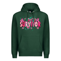 Sports Green I am a survivor Cancere Awareness Premium Hoodie - HowdyJamesFarm