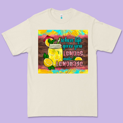 When Life Gives You Lemons Make Lemonade Premium Tee Designed By Hra Design Shop