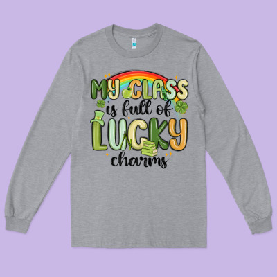 My Class Is Full Of Lucky Charms Long Sleeve Tee Designed By Maliassmallbusiness