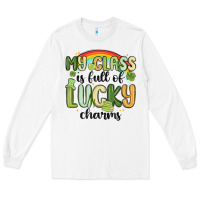 White my class is full of lucky charms Long Sleeve Tee - MaliasSmallBusiness