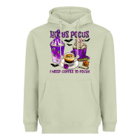 Matcha Hocus Pocus I Need Coffee to Focus Heavyweight Hoodie - texasbilliewilder
