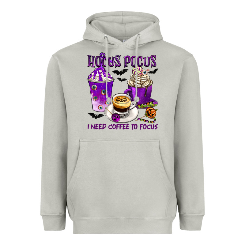 Hocus Pocus I Need Coffee To Focus Heavyweight Hoodie by texasbilliewilder | Teevron