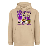 Mushroom Hocus Pocus I Need Coffee to Focus Heavyweight Hoodie - texasbilliewilder