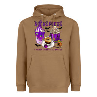 Toasted Coconut Hocus Pocus I Need Coffee to Focus Heavyweight Hoodie - texasbilliewilder