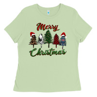 Matcha merry christmas trees Ladies Tee - RanaPortraitStore