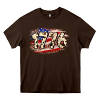 Chocolate Brown 4th of July 1776 Heavy Core Tee - Neo Western